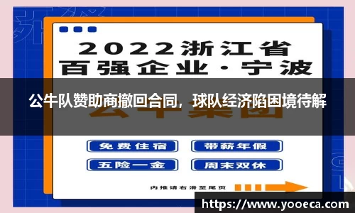 公牛队赞助商撤回合同，球队经济陷困境待解